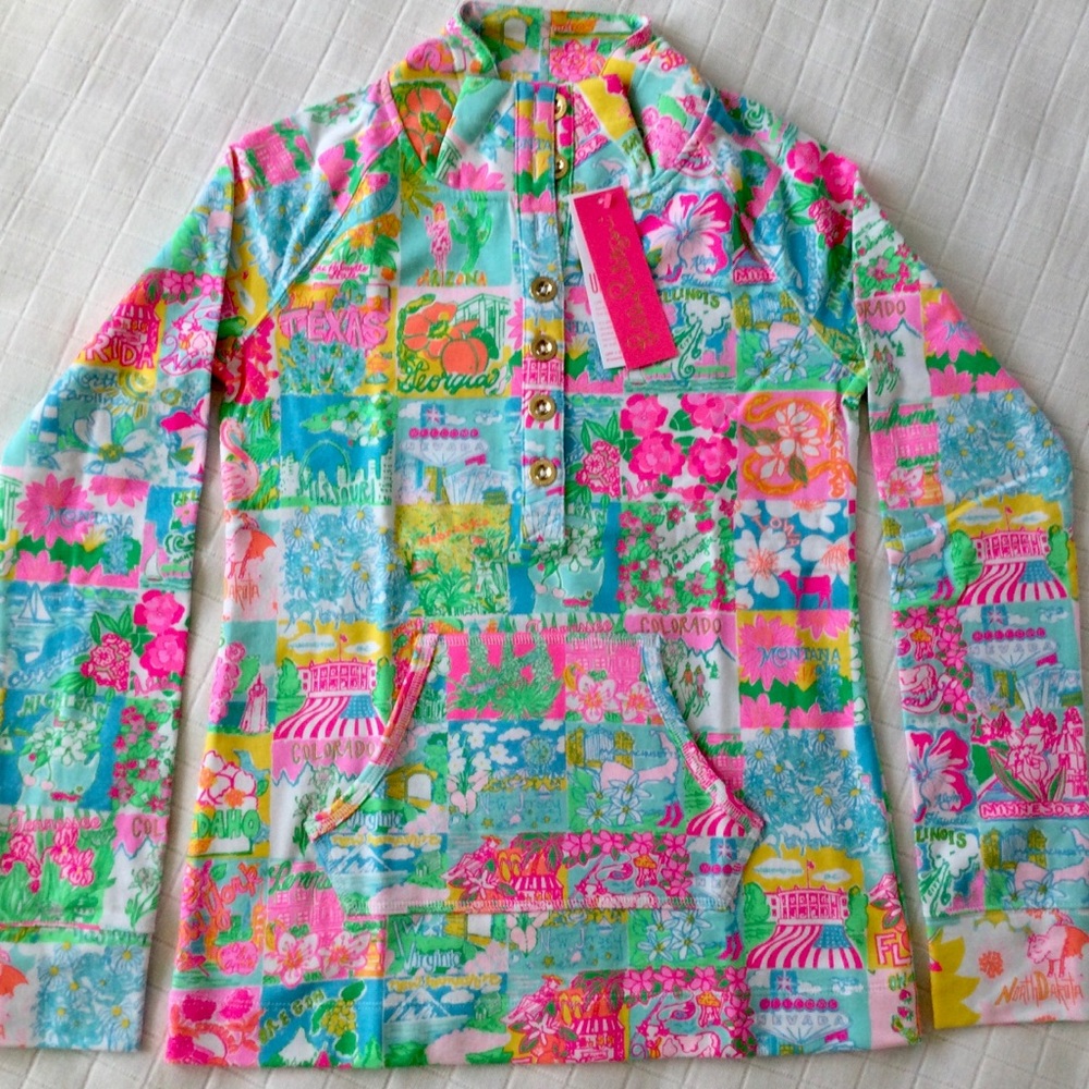 NWT Lilly Pulitzer Lilly State Of Mind Popover